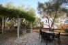 Outside common garden for the guests of the residence in Lefkas island with Sea views