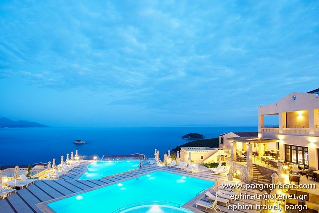 The 5 Star Hotel and Spa resort with swimming pools and Sea views