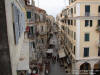Small traditional streets in the centre of Corfu