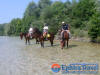 Horse riding in Acheron River in Gliki