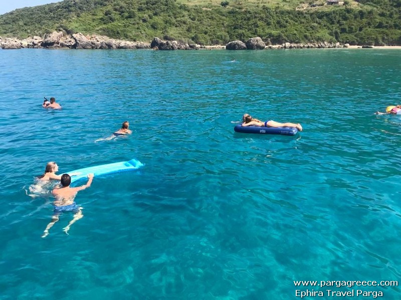 Excursion to Syvota by boat
